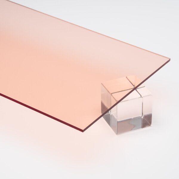 Rose Gold Transparent Acrylic Sheet