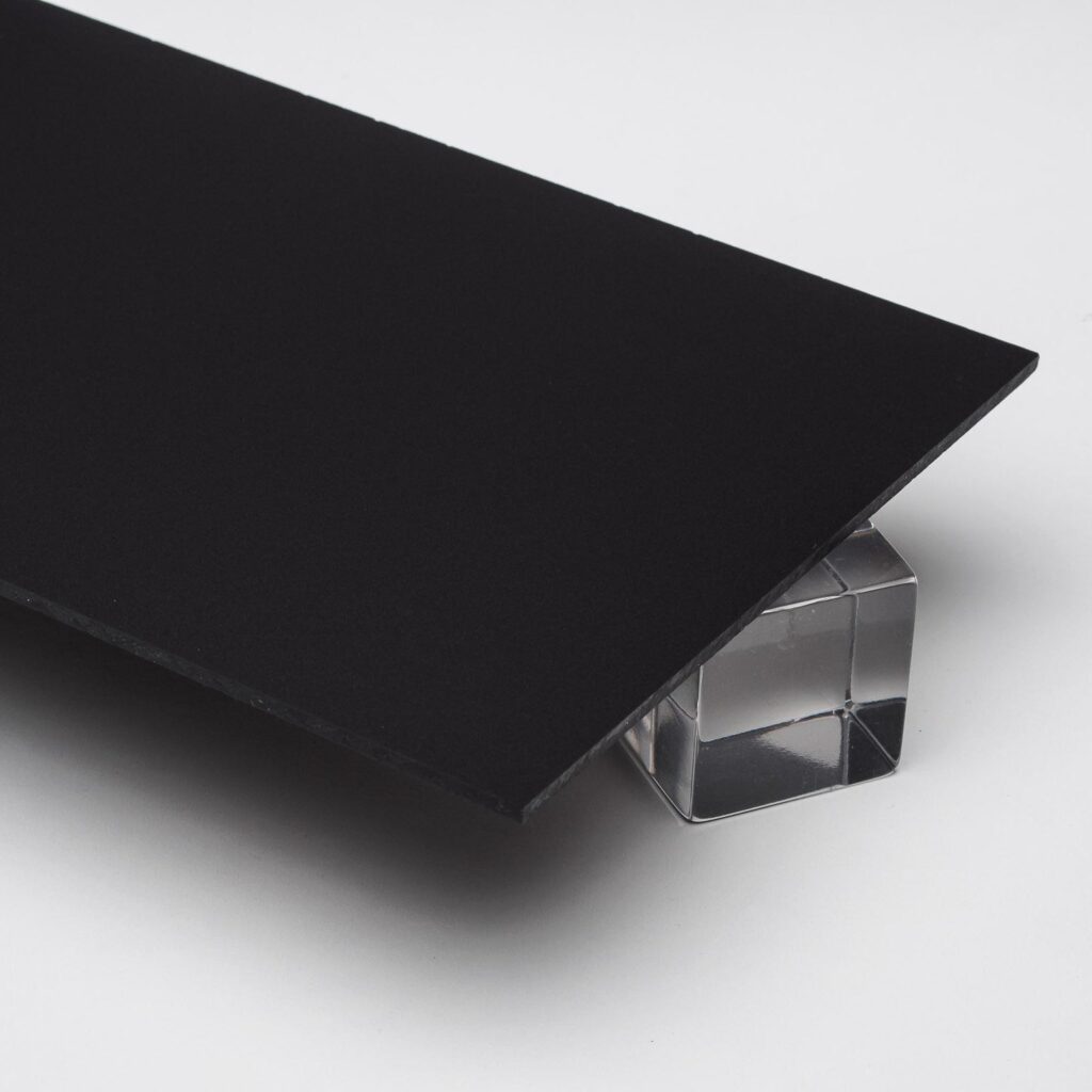 Black Opaque P95 Matte Acrylic Sheet