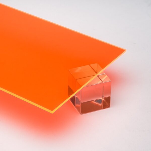 Orange Fluorescent Acrylic Sheet