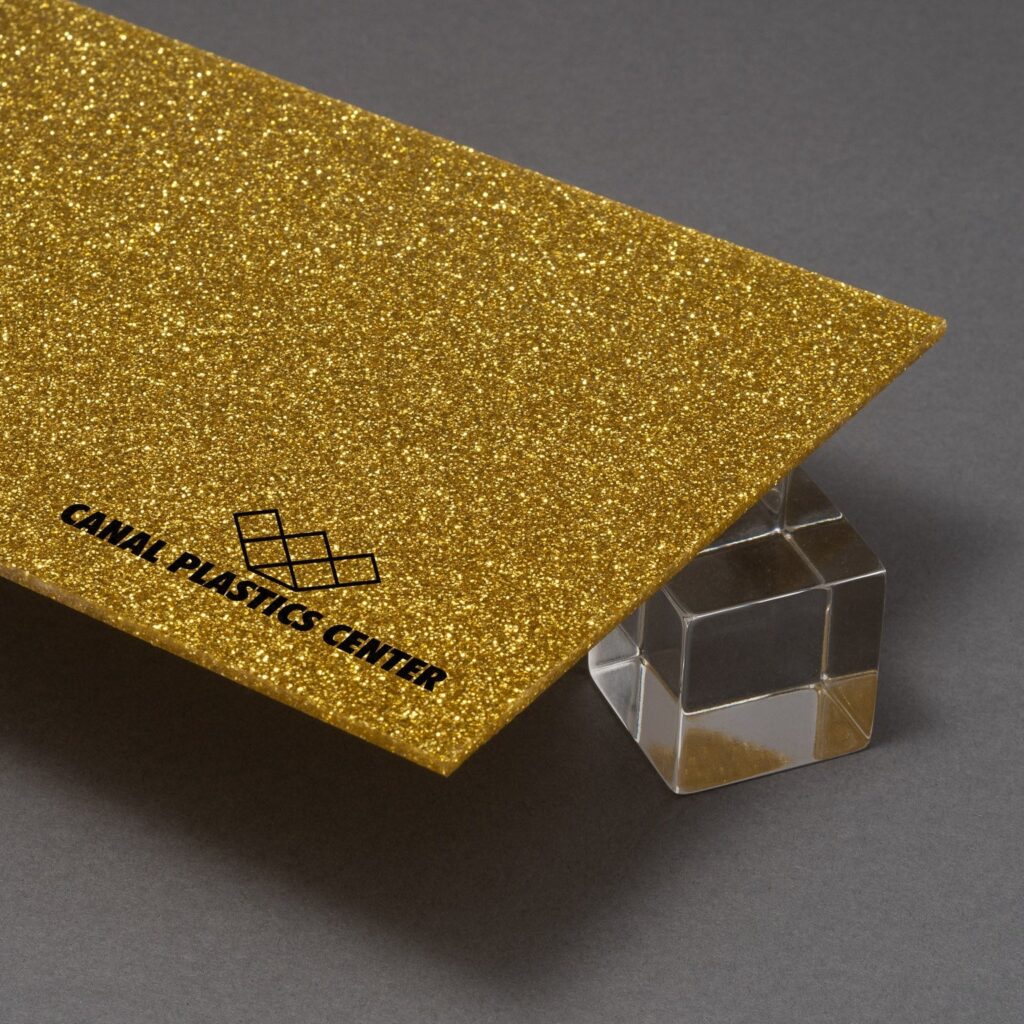 Broadway Gold Glitter Acrylic Sheet