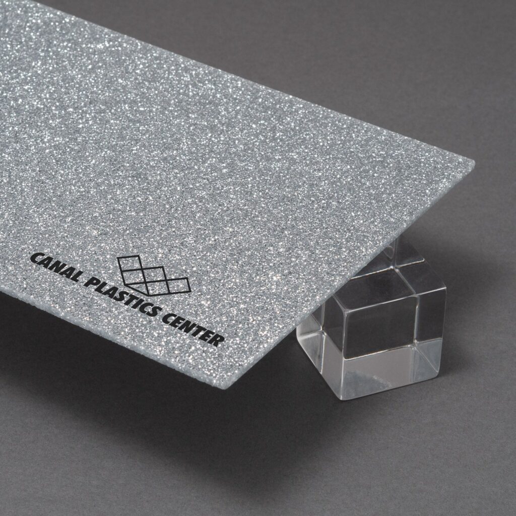 Empire Silver Glitter Acrylic Sheet