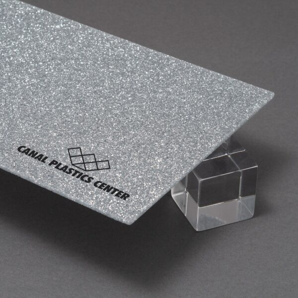 Empire Silver Glitter Acrylic Sheet