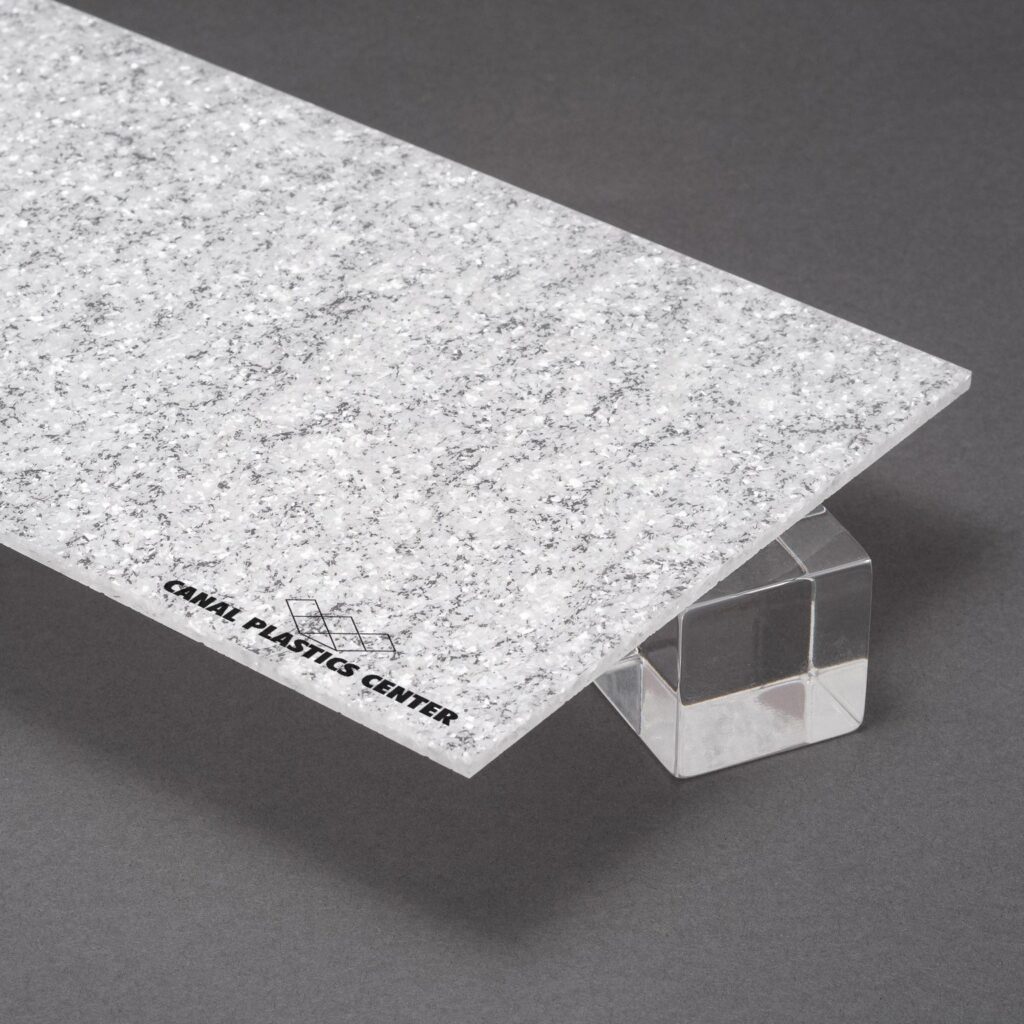 Winter White Glitter Acrylic Sheet