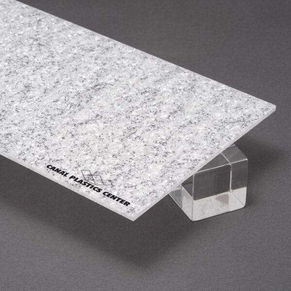 Winter White Glitter Acrylic Sheet