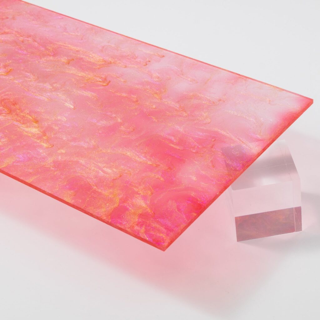 Hibiscus Pink Shimmer Acrylic Sheet