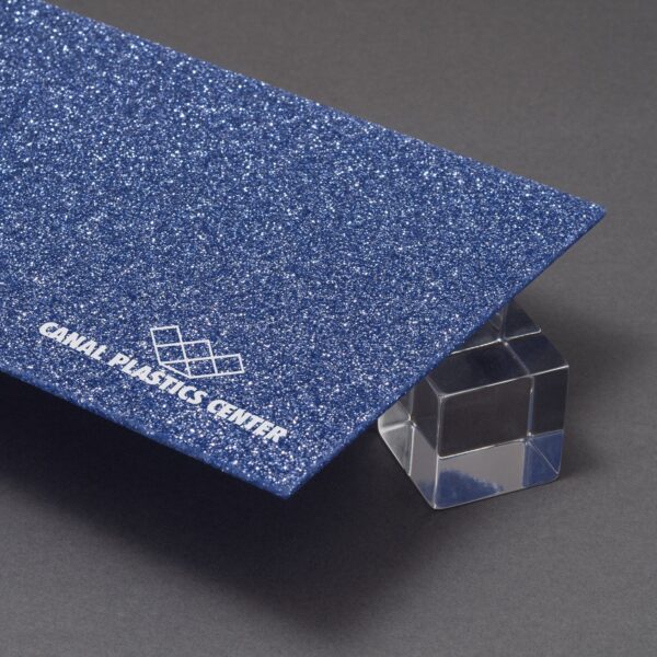 Hudson Blue Glitter Acrylic Sheet