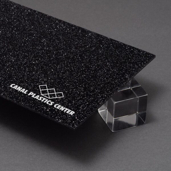 Phantom Black Glitter Acrylic Sheet