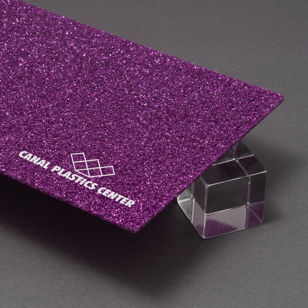 Queens Purple Glitter Acrylic Sheet