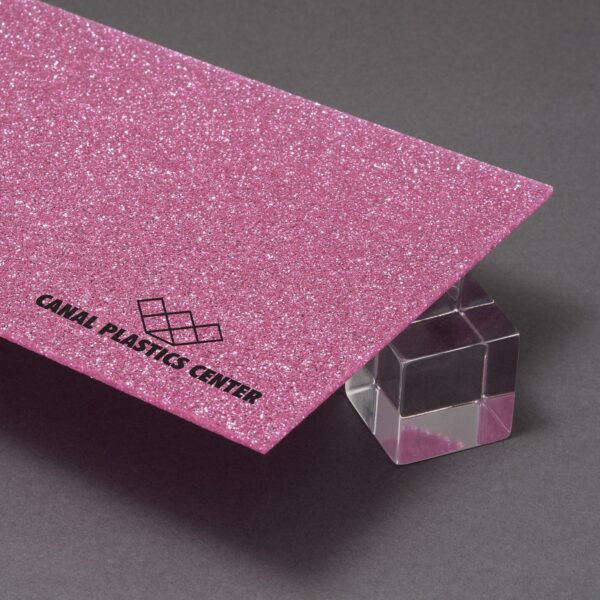 Village Pink Glitter Acrylic Sheet